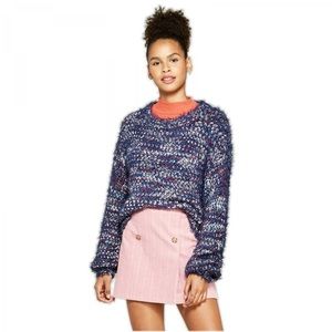 Wild Fable Women’s Oversized Fuzzy Eyelash Sweater